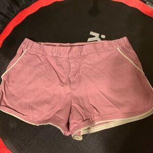 Lux Pink Athletic Shorts with Elastic Waistband